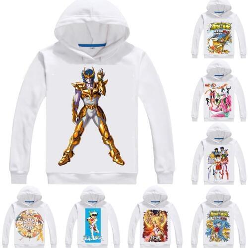 Saint Seiya Hoodies Multi-style Hooded Hoodie Seinto Seiya Pegasus Seiya Knights of the Zodiac Aquarius Camus Cosplay Sweatshirt