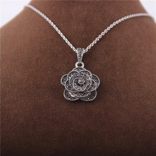 Iutopian Brand High Quality Vintage Retro rose flower necklace Angels For Women Bohemia Antique Gift For Lover#NAJ2465
