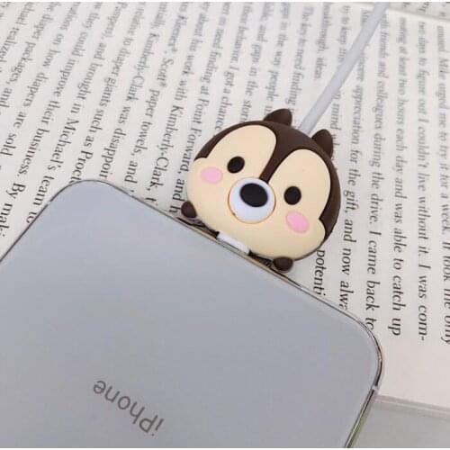 Wonderlife Cute Cartoon Animal Cable Bite Phone Charger Cable Protector Cord Data Line Cover Decorate Smartphone