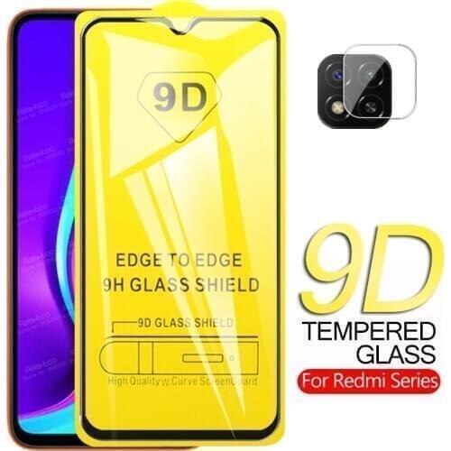 9D Full Cover Glue Tempered Glass For Xiaomi Redmi 9C NFC Note 9S Note9 Pro Xiomi Redmy Redme 9A 9 A C S Camera Protective Film
