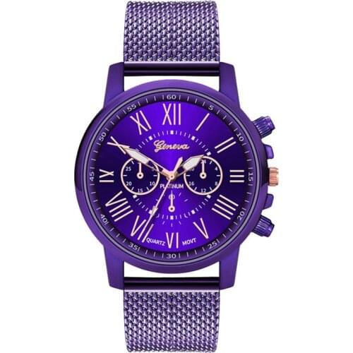 2020 Geneva Women Wristwatches Fashion Luxury Purple Watches Casual Ladies Watches Female Clock Reloj Mujer Relogio Feminino