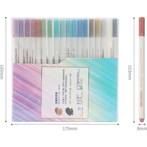 18 Colors Acrylic Pens Marker Colorful Acrylic Paint Pens DIY Art Painting Scrapbook Greeting Cards Education Sationery Kid Gift