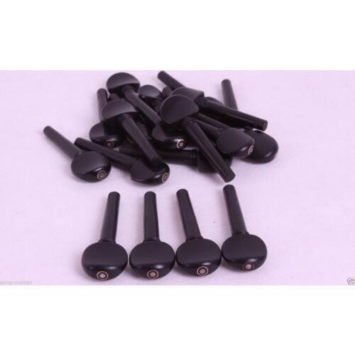 Violin Parts 4 set ebonywood copper Circle Inlay violin Peg High Quality #01
