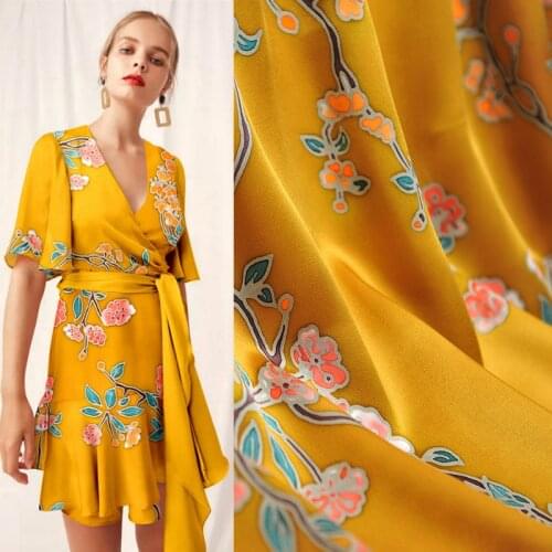 50x114 cm 100% natural mulberry silk double-sided heavy satin fabric cloth 40mm soft fashion clothing shirt fabric for dress