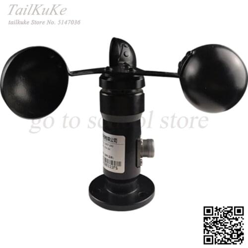Wind Speed Sensor Three-cup Anemometer Metal Aluminum Housing 485 Meteorological Station Dust Mine Transmitter