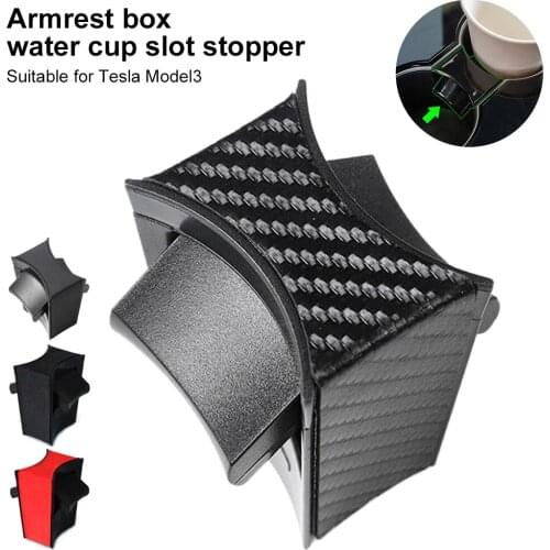 Cup Holder Insert Fixer Car Center Console Water Cup Stabilizer Reduce Shake Slip for Tesla Model 3 Car Interior Accessories