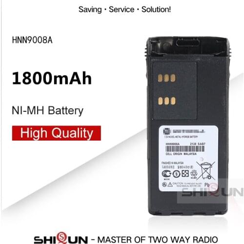HNN9008A Compatible Battery NI-MH with GP328 GP338 HNN9008 HNN9008A HNN9008AR HNN9008H HNN9009 HNN9012 Two Way Radios DC 7.2V