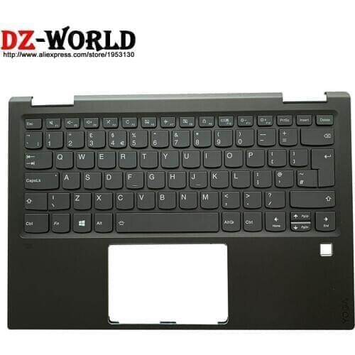 UK English Backlit Keyboard with New/orig Shell C Cover Palmrest Upper Case for Lenovo Ideapad Yoga 720-13IKB Laptop 5CB0N67813
