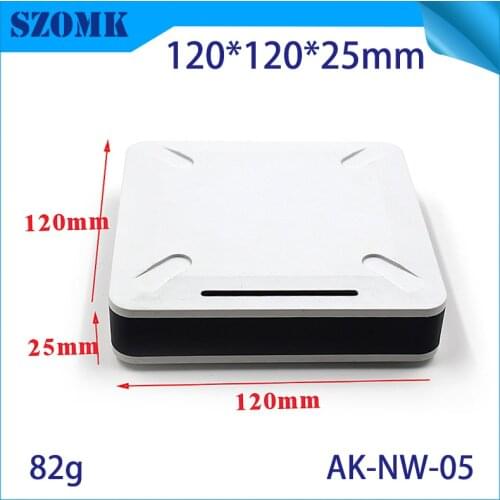 6 pieces industrial control enclosure 120*120*25 mm abs material plastic pcb enclosure for electronic plastic pcb housing case