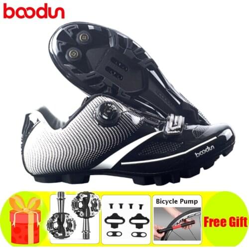 BOODUN Sapatilha Ciclismo Mtb Cycling Shoes SPD Pedal Set Self-locking Athletic Riding Men Sneakers Women Non-slip Mountain Bike
