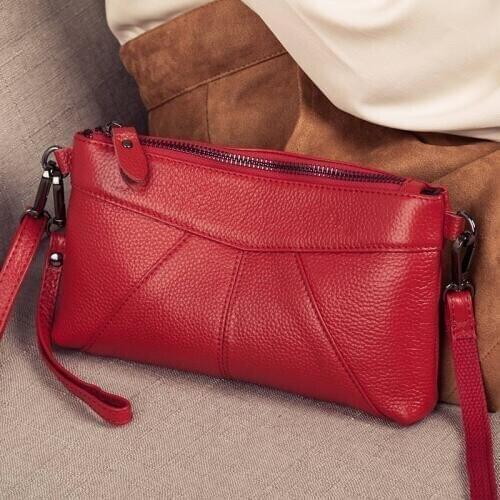 Genuine Leather Small Crossbody Bags for Women Fashion Shoulder Bag Female Messenger Bag Ladies Clutch Party Purse and Handbags