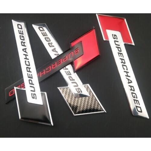 3D Metal Racer SuperCHARGED Car Shape Badge Sticker for Subaru Suzuki SX4 SWIFT Alto Liane Grand Vitara Jimny