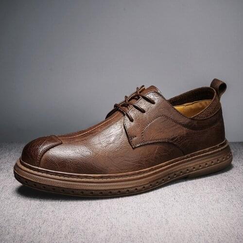 Fashion shoes-for-men leather zapatillas Mens couro oxford formal shoes for mens stylish sapatenis masculino moccasins man 2020