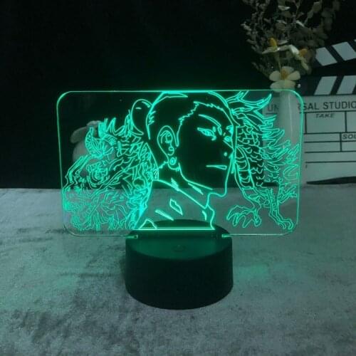 Anime Night Light for Children Getou Suguru Jujutsu Kaisen 3D LED Lamp Kids Room Hotel Decor Acrylic Nightlight Teenagers Gift