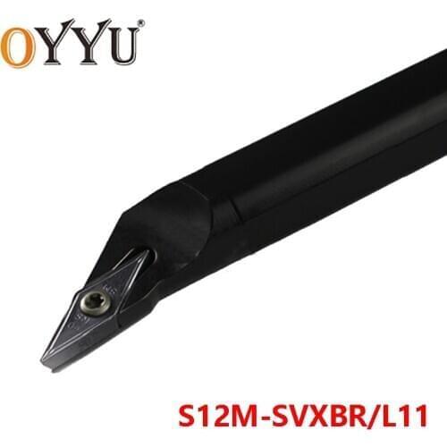 OYYU 12mm SVXBR S12M-SVXBR11 Lathe Cutter Arbor Boring Bar use VBMT11 Carbide Inserts S12M-SVXBL11 Turning Toolholder