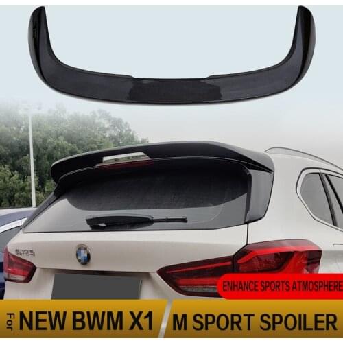 Suitable for 16-20 Models of BMW X1 Spoiler New X1 F48 Modified Sports Fixed Wind Decoration Free Perforated Top Wing Rear