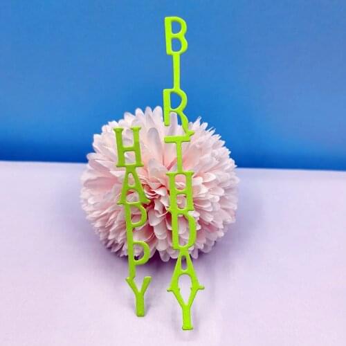 Cutting Dies Happy Birthday Die For Embossing Hand Embossing Die Scrapbooking Dies Metal Wedding Dress Card Making Supplies Diy