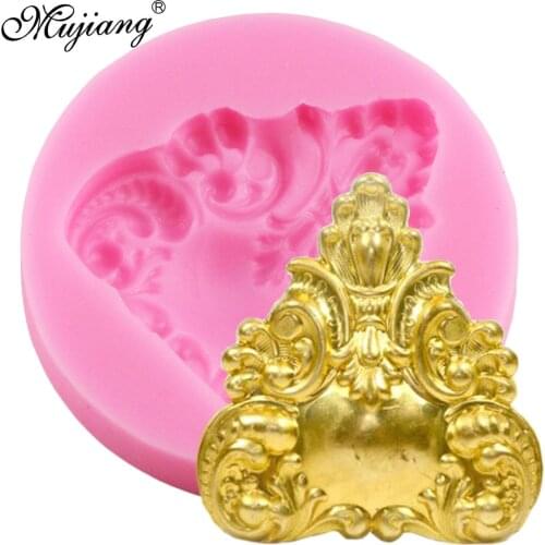 3D Craft European Baroque relief Silicone Mold Fondant Chocolate Candy Gumpaste Mold Cupcake Cookie Baking Cake Decorating Tools