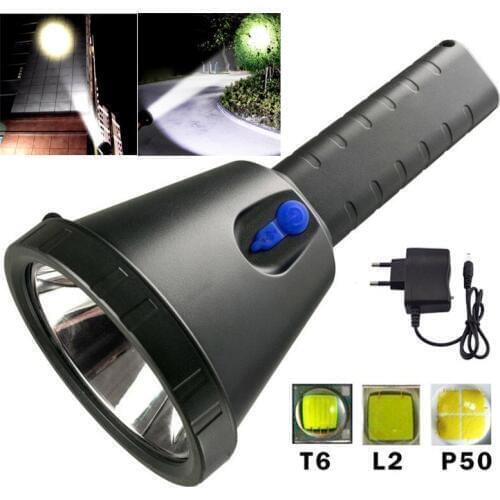 Super bright Searchlight Led Flashlight T6 xm-l2 xhp50 Powerful with battery hand lanterna Flash Light Torch lanterna Long Range