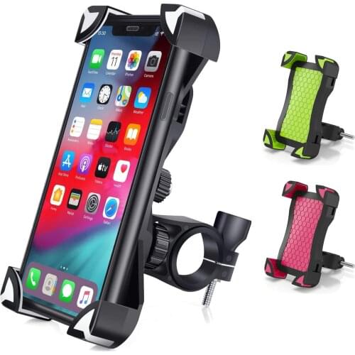 Bike Phone Holder Universal Motorcycle Cellphone Holder Bicycle Handlebar Clip Stand GPS Mount Bracket for iPhone 12 Pro Max 11