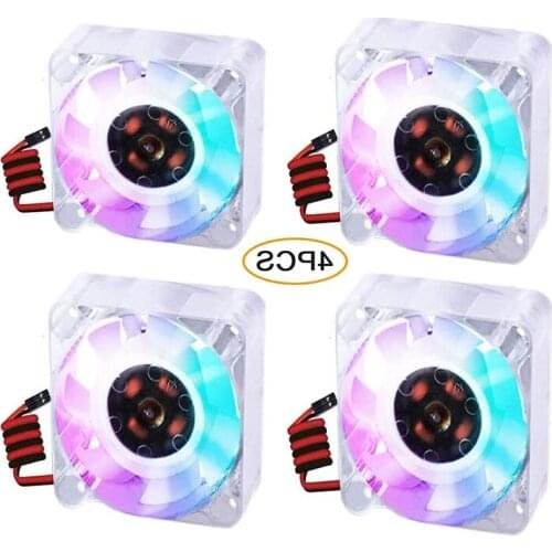 Raspberry Pi Fan,4Pcs Raspberry Pi Cooling Fan 40x40x10mm,4010 Fan DC 5V 3.3V Brushless CPU Cooling Fan Cooler Radiator Pi4 B