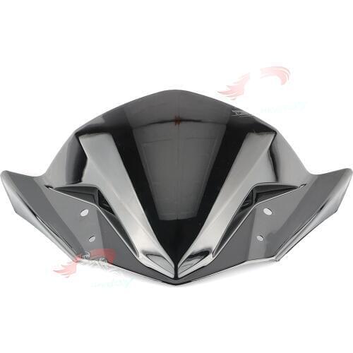 ABS Black Smoke Racing Windscreen Windshields For Yamaha FZ16 FZ 16 FZ-S 2011-2016 2012 2013 2014 2015
