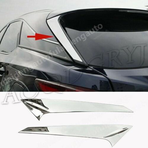 For Lexus RX350 RX450H 2016-2019 Rear Spoiler Wing Side Beveled Window Cover Trim car modification