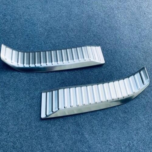 For Toyota Yaris Cross 2020 2021 Stainless Steel Car Rear Bumper Protector Stickers Trunk Guard Plate Decals Car Accessories