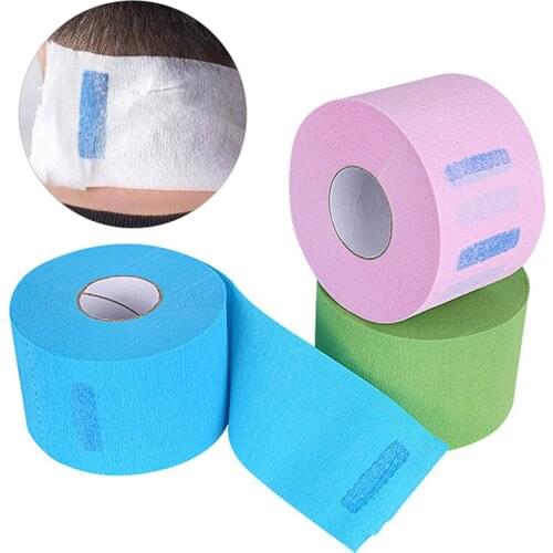 1Roll Barber Neck Paper Disposable Muffler Paper Hair Cutting Accessory Collar Covering Hairdressing Tools Barber Accessory