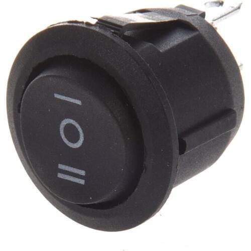 10 Pcs x ON/OFF/ON 3 Position SPDT Round Boat Rocker Switch 6A/250V 10A/125V AC