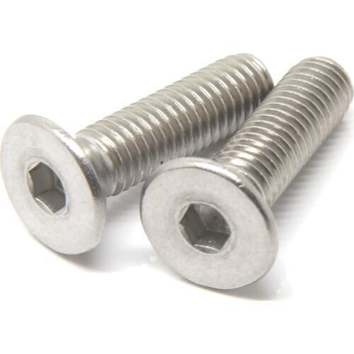10 pc/lot) M5,M6,M8 *L =8~50mm DIN7991 sus304 inox Hex socket flat countersunk head cap toy screw