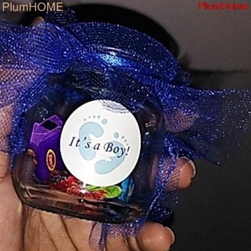 100X Round shape "Boy or girl " Adhesive Sticker Seal Envelop Gift Stickers Bag Brand new