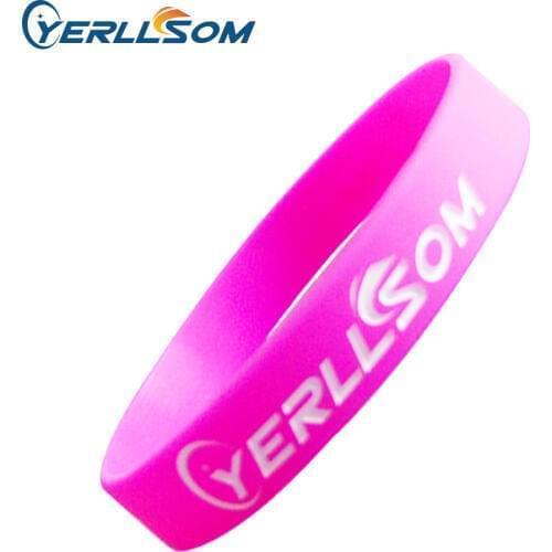 1000PCS/Lot High quality Hot Selling Custom only Engraved Logo Rubber Bracelets For Promotion Gifts P161016