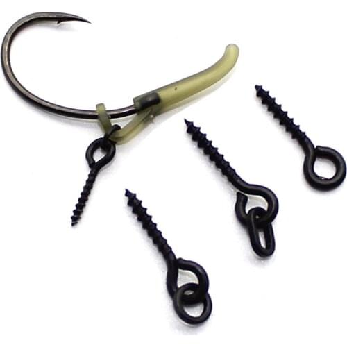 20PCS Carp Fishing Ronnie Rig Accessories Fishing Bait Screw Swivels Pop Up Boilie Terminal Fishing Tackle Equipment Drill Screw