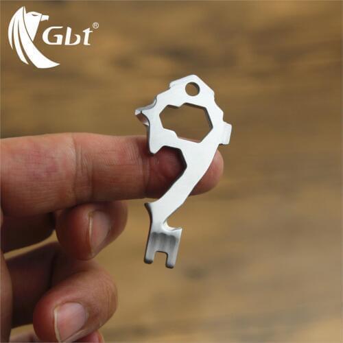 20 in 1 multi-function EDC tool key ring bottle opener screwdriver multi-purpose outdoor mini tool