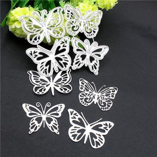 4pcs Butterfly Metal Steel Cutting Embossing Dies for Scrapbooking Paper Craft Home Decoration Craft 120*97mm