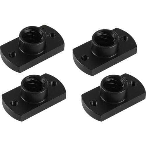 3D Printer 4Pcs Z Axis Trapezoid Motor Screw Nuts T8 Nut POM Nut Lead 8mm Pitch 2mm for Creality CR10 CR-10S Ender-3 Lead Screw