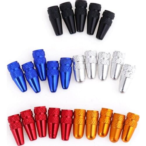 5pcs/set Aluminium Bike Presta Valve Cap MTB Wheel Rim Tyre Stem Air Valve Caps Bicycle Presta Pressure Valve Caps Dust Cover