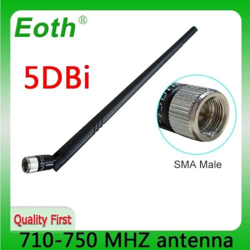 710-750 MHZ antenna SMA Connector MaLE 5DBI antena cellular booster modem hf telephone longo alcance signal router lte gsm carro