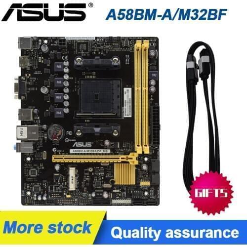 For ASUS A58BM-A/M32BF/DP_MB DDR3 PC Motherboards Memory FM2+/FM2 fully integrated A55 uesd Desktop Motherboard Set