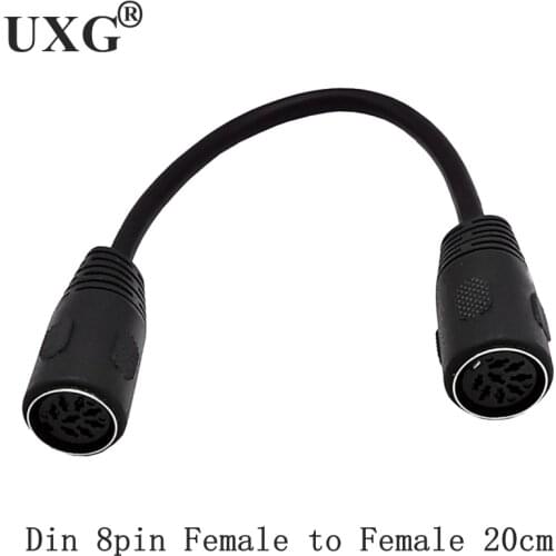Din 8 Pin Female to Female Speaker Audio Cable 8pin-8pin 0.2m