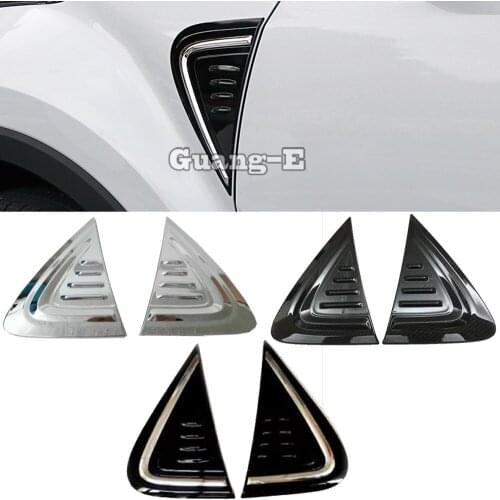 Car ABS Chrome Front Machine Side Fender Vents Air Outlet Lamp Trim Moulding Hoods For TOYOTA C-HR CHR 2017 2018 2019 2020
