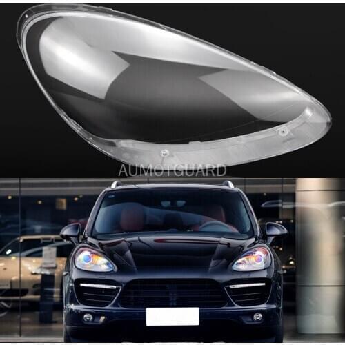 Car Headlamp Lens For Porsche Cayenne 2011 2012 2013 2014 11-14 Car Replacement Lens Auto Shell Cover
