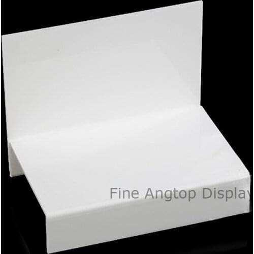 White Acrylic Display Stand Mineral Specimens Easel Jewelry Collection Small Statue Holder