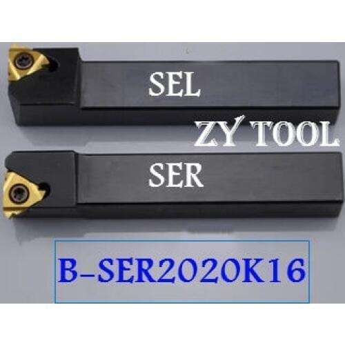 Free shipping B-SER/L2020K16 20*20mm CNC External Threading Tool Holder,Turning tools of Threaded for 11ER Inserts,type SER