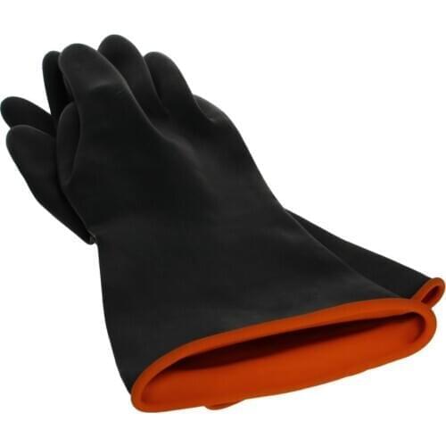 Acid Alkali Resistant Black Industrial Chemical Resistant Wear-resistant Gloves/Industrial Tendon/Industrial Rubber Finger Cots
