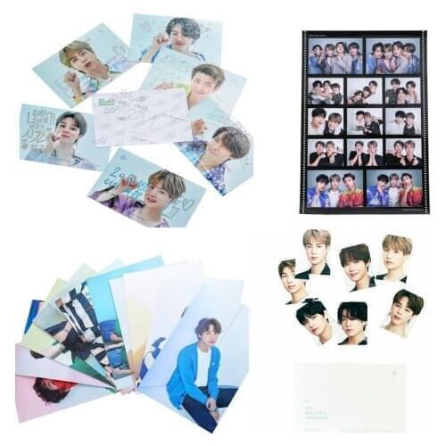 KPOP Bangtan Boys SEASONS GREETINGS Same Photo Cards 3D LOMO Cards Stickers ID Photos Poster