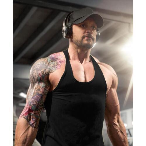 Brand Solid Cotton Muscle Undershirt Clothing Bodybuilding Tank Tops Men Mesh Gyms Shirt Fitness Vest Singlet Sleeveless Shirt