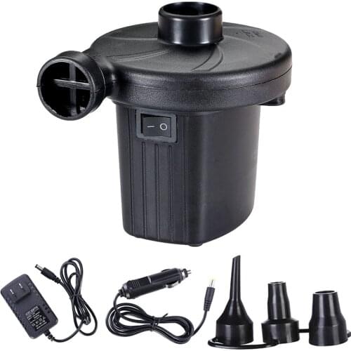 Inflatable Pump Electric Air Mattress Camping Pump Air Compressor Portable Inflator Air Pump For Home Car Dual Use 110V US Plug