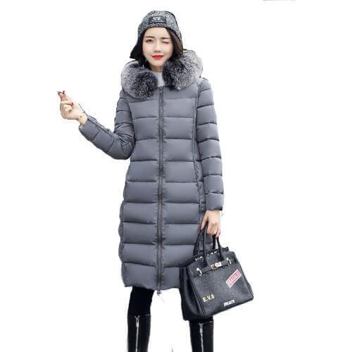 Real Time Winter New Pattern Korean Printing Long Fund Cotton Woman Fashion Cotton-padded Clothes Both Clothes Loose Tide
